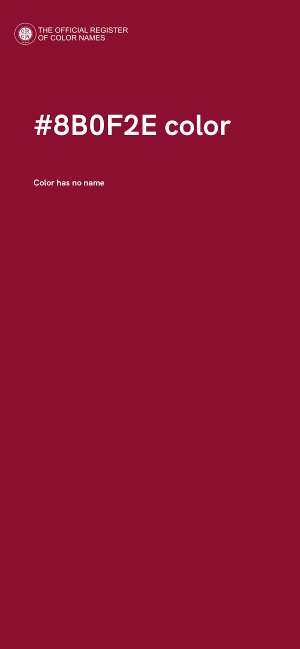 #8B0F2E color image