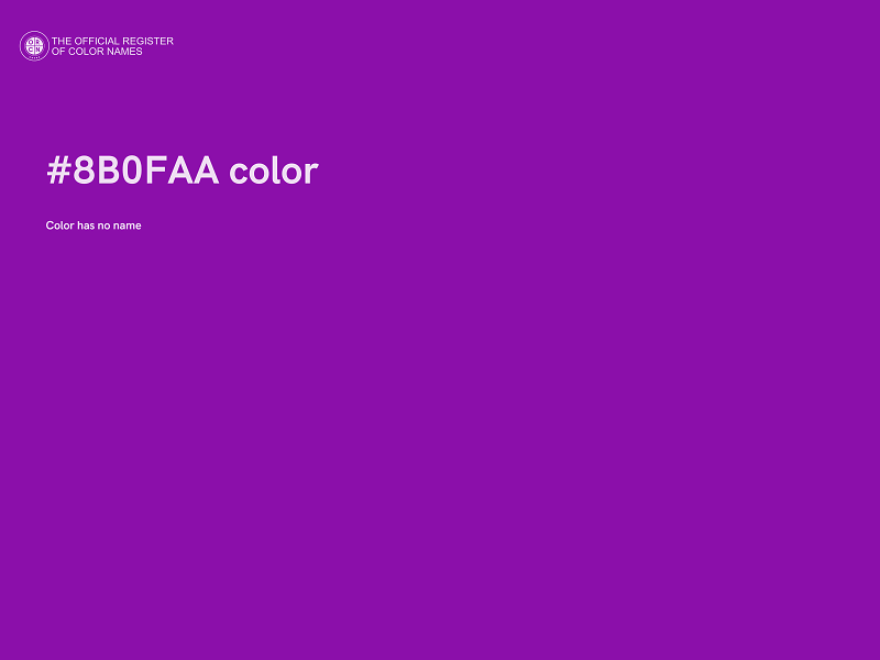 #8B0FAA color image