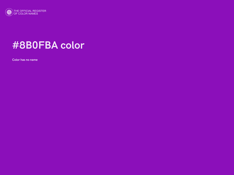 #8B0FBA color image