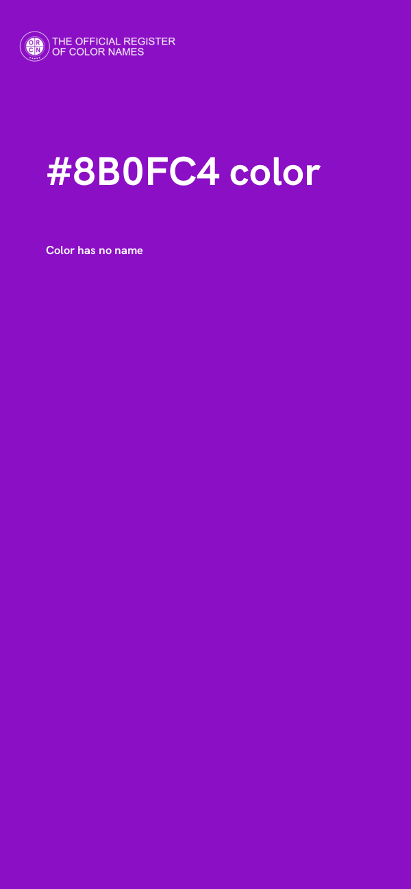 #8B0FC4 color image