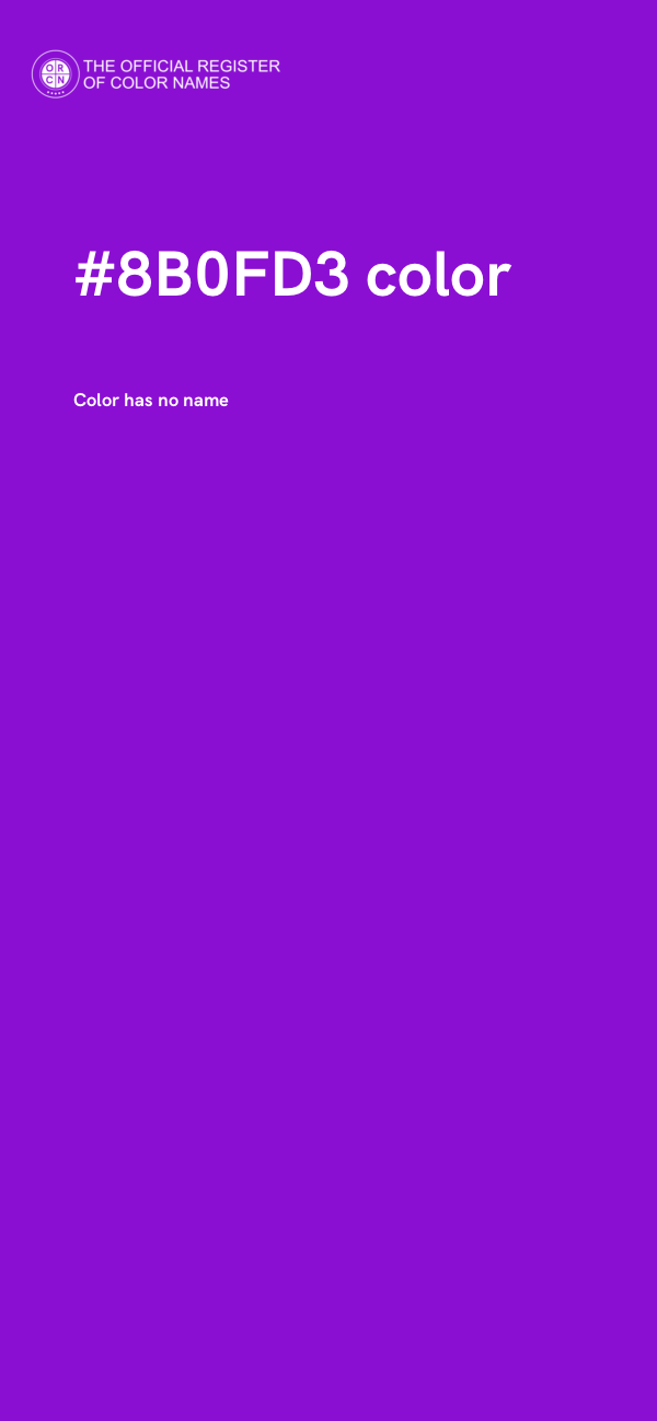 #8B0FD3 color image