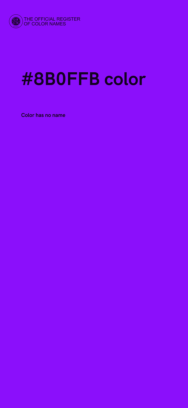 #8B0FFB color image