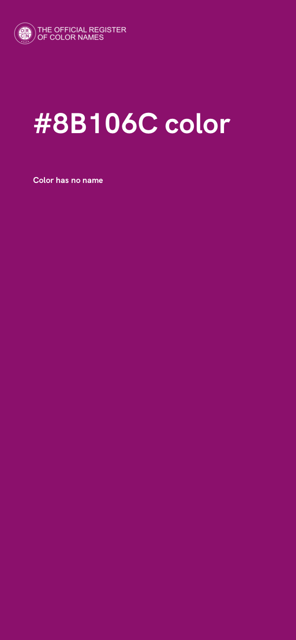 #8B106C color image