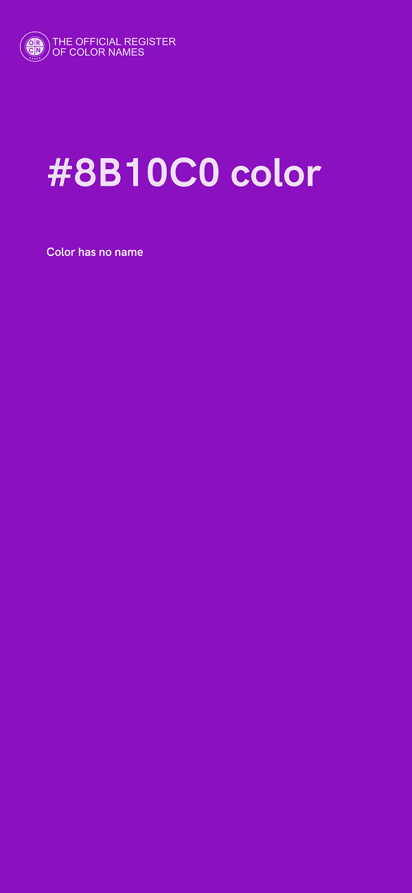 #8B10C0 color image