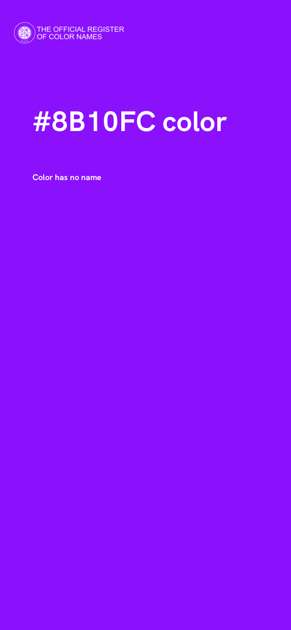 #8B10FC color image