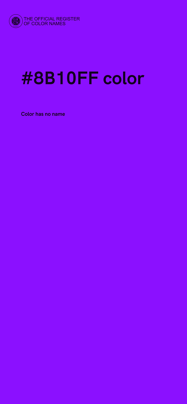 #8B10FF color image