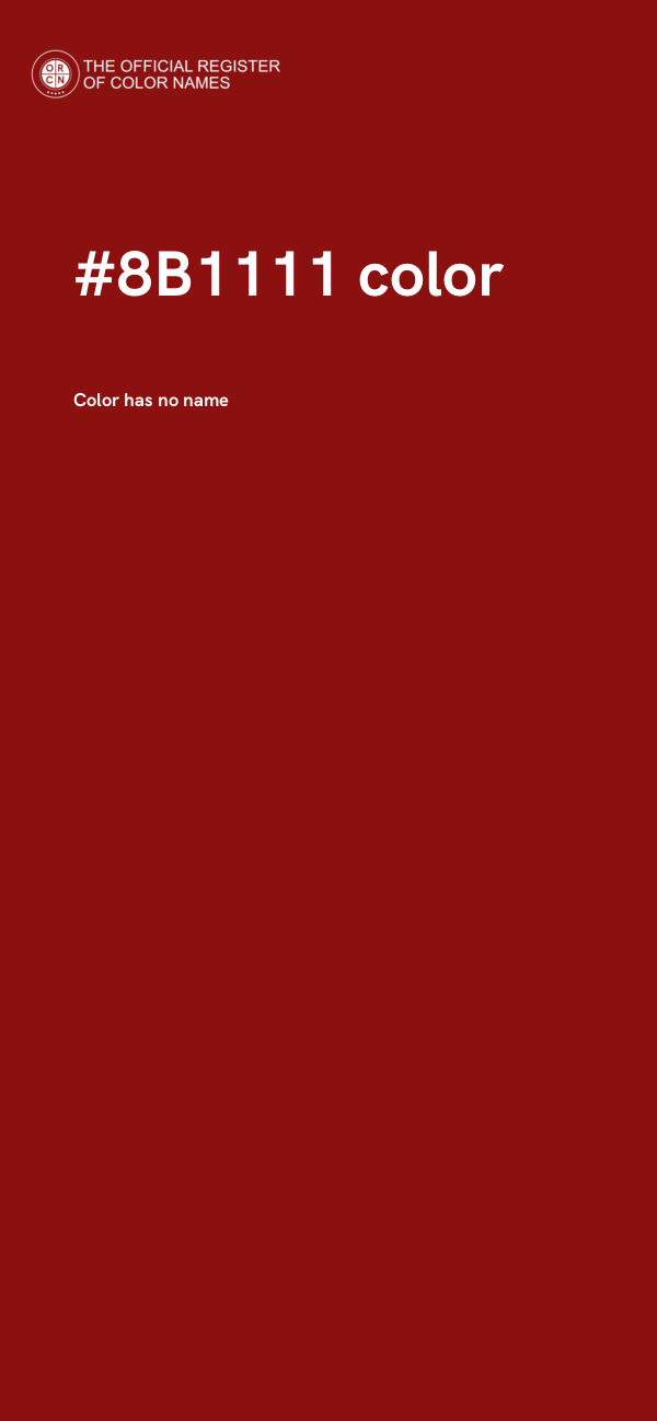 #8B1111 color image