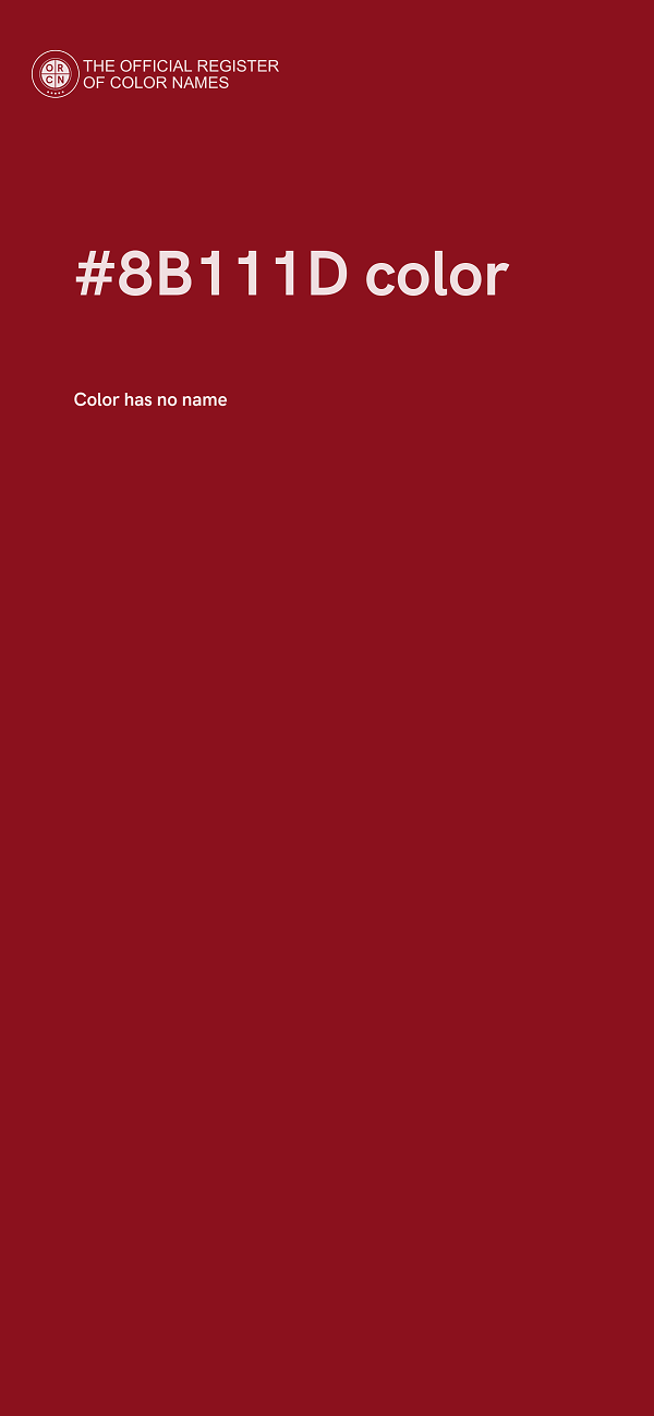 #8B111D color image