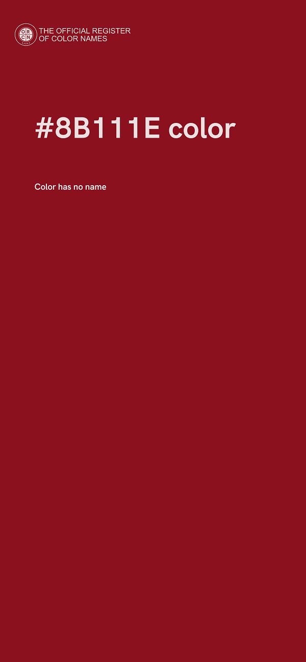 #8B111E color image