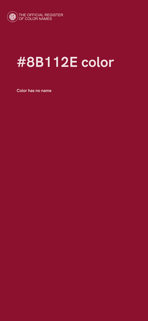 #8B112E color image