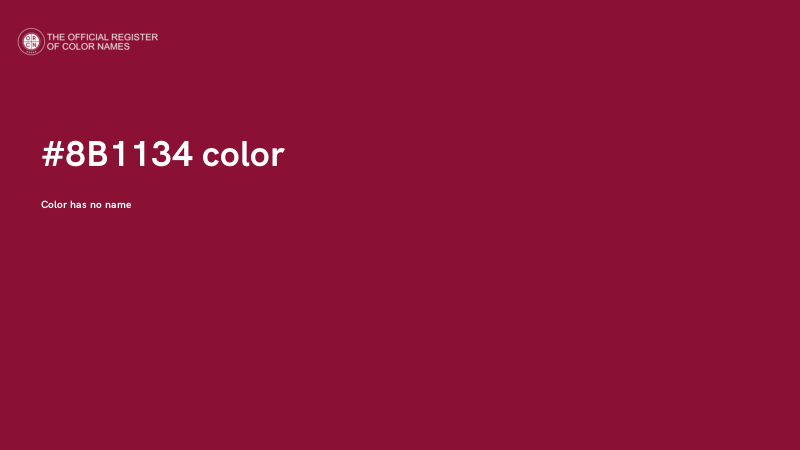 #8B1134 color image