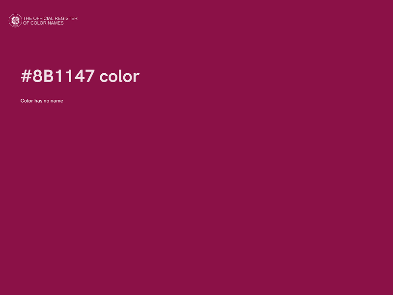 #8B1147 color image