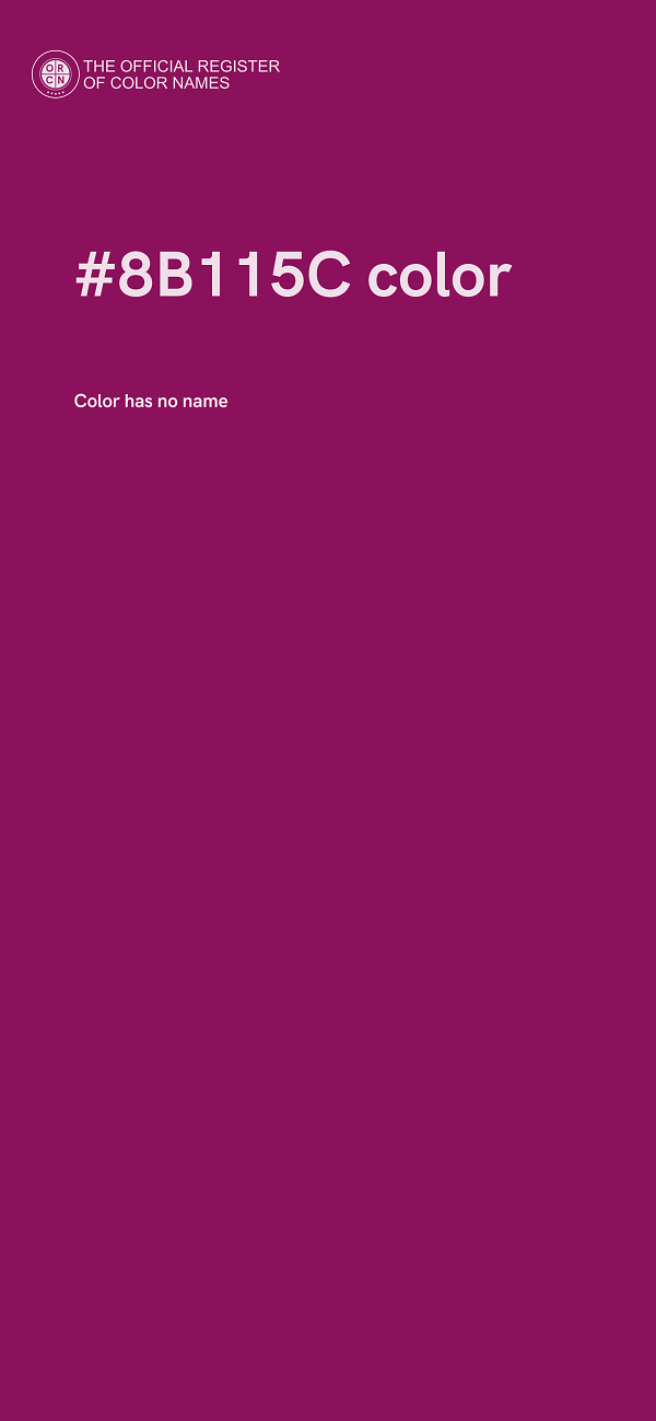 #8B115C color image
