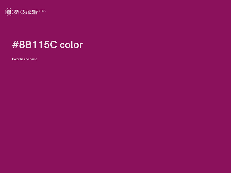 #8B115C color image