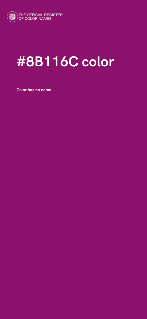 #8B116C color image