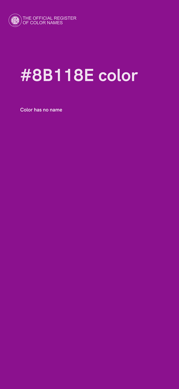 #8B118E color image