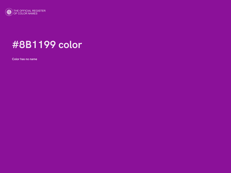 #8B1199 color image