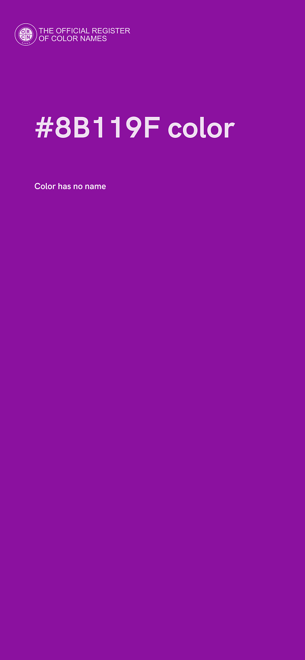 #8B119F color image
