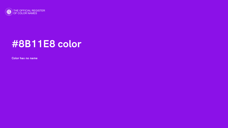 #8B11E8 color image