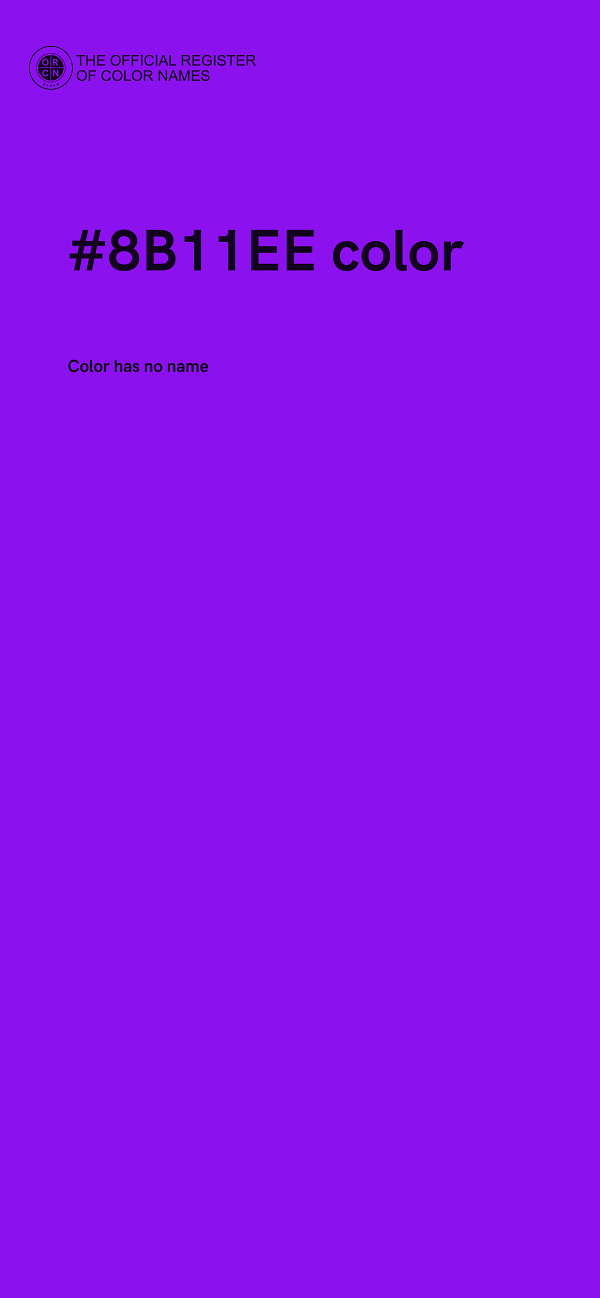 #8B11EE color image