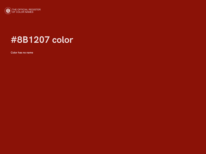 #8B1207 color image