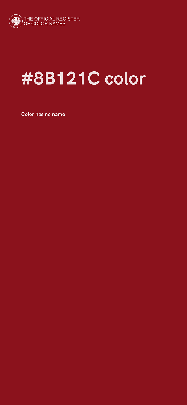 #8B121C color image