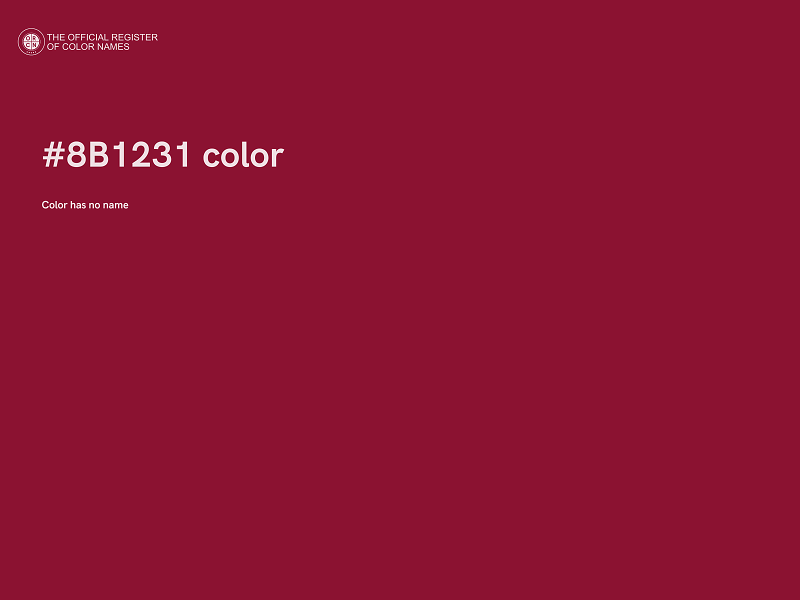 #8B1231 color image