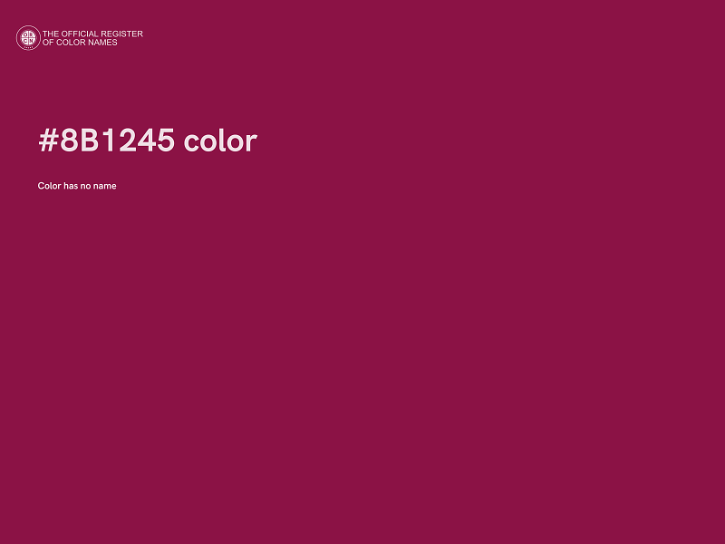 #8B1245 color image