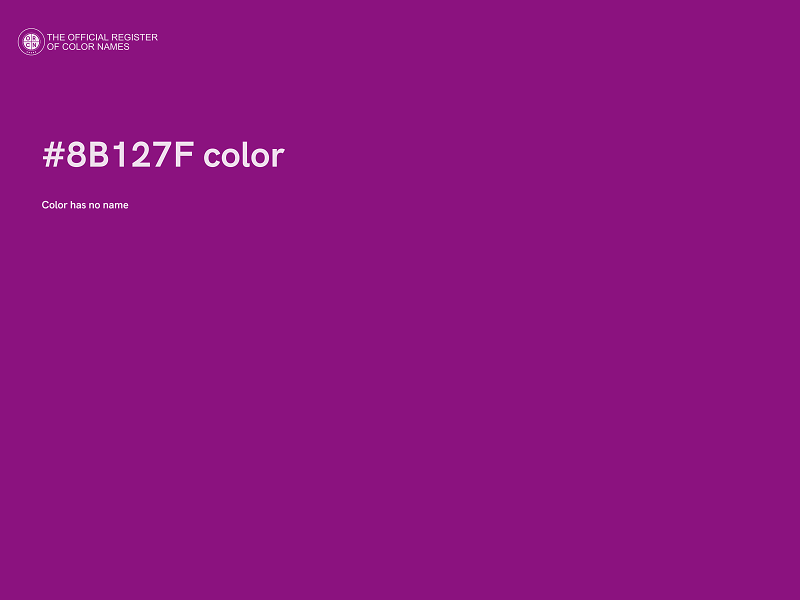 #8B127F color image