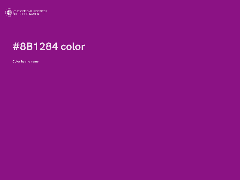 #8B1284 color image