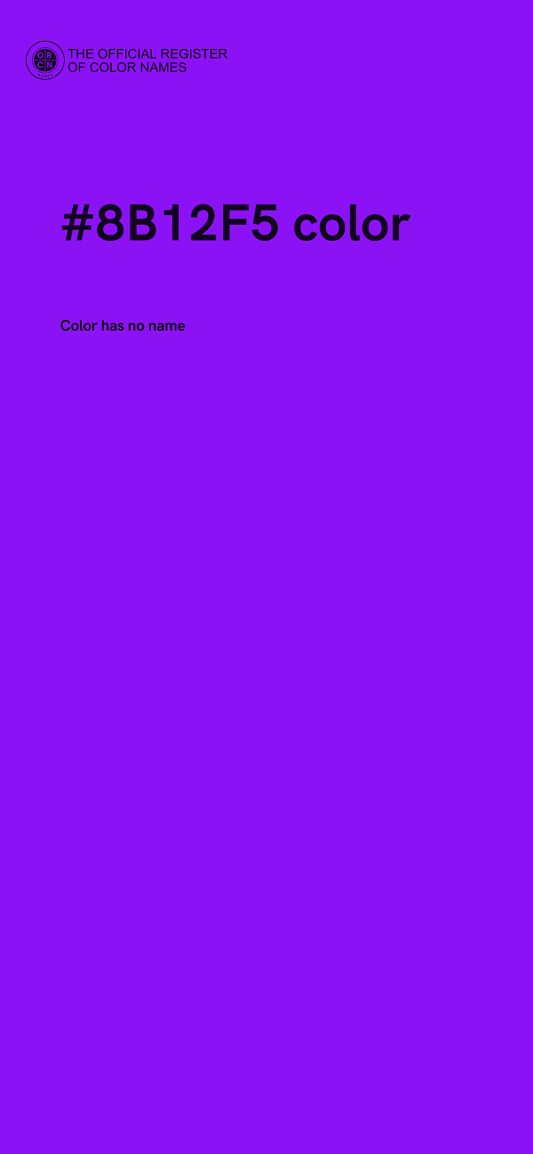 #8B12F5 color image