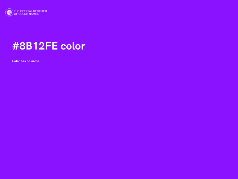 #8B12FE color image