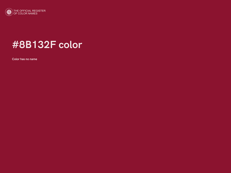 #8B132F color image