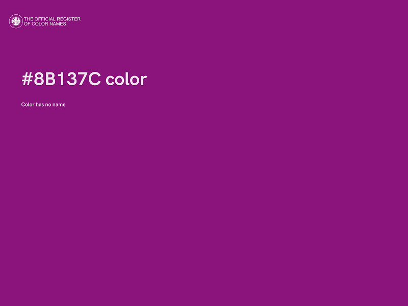 #8B137C color image