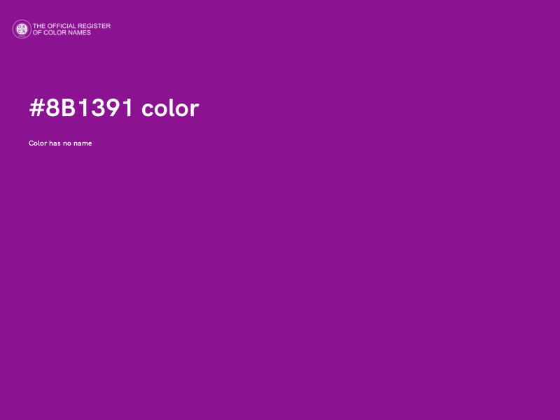 #8B1391 color image