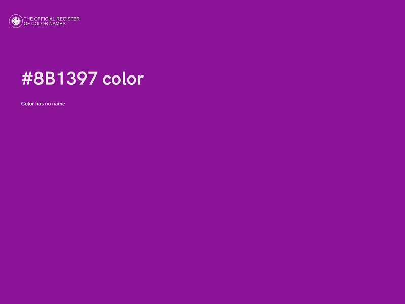 #8B1397 color image