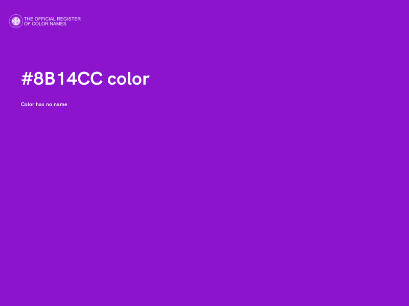 #8B14CC color image