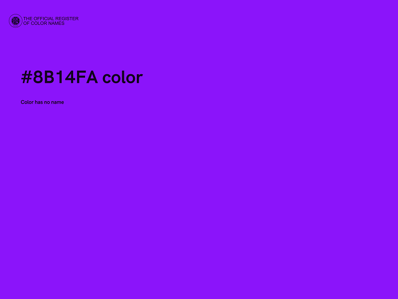 #8B14FA color image