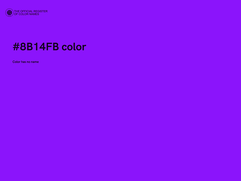 #8B14FB color image