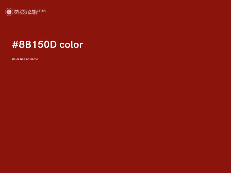 #8B150D color image