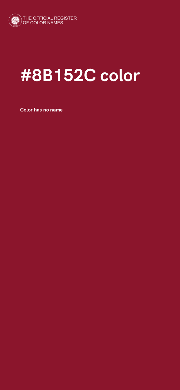 #8B152C color image