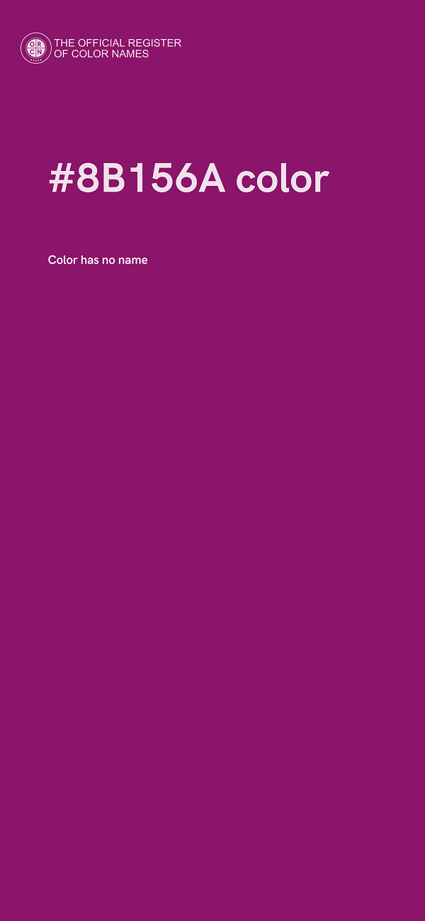 #8B156A color image