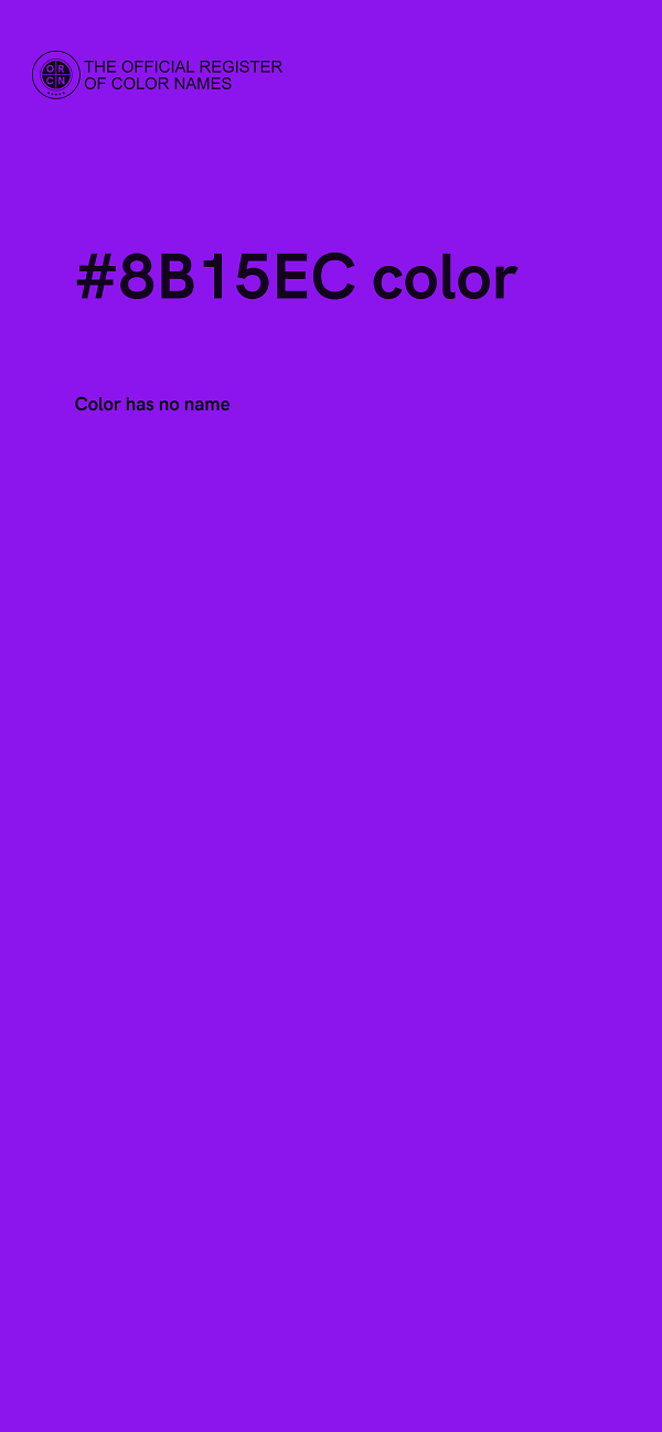 #8B15EC color image