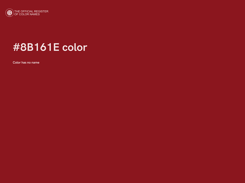 #8B161E color image