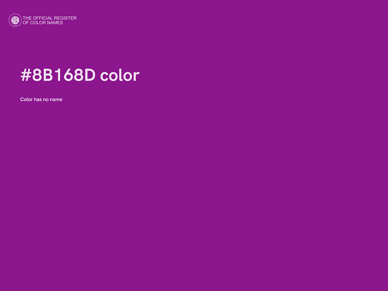 #8B168D color image