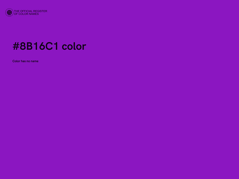 #8B16C1 color image