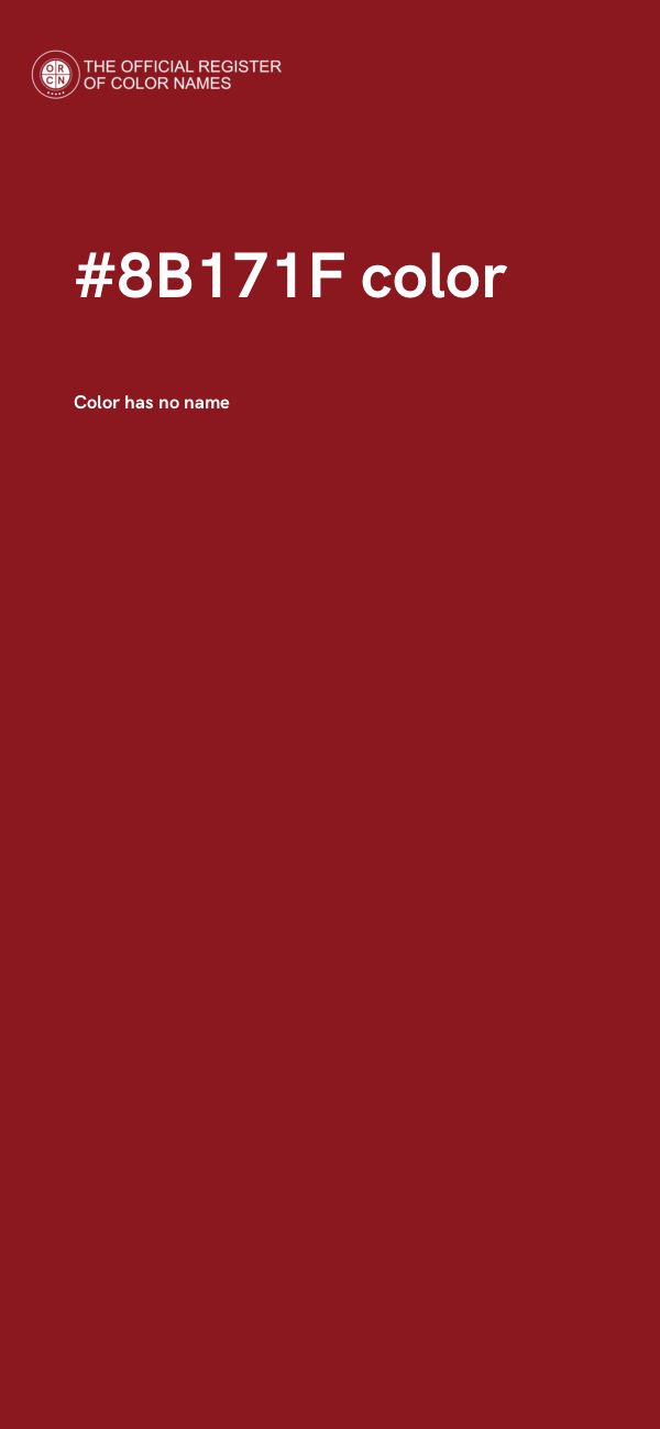 #8B171F color image