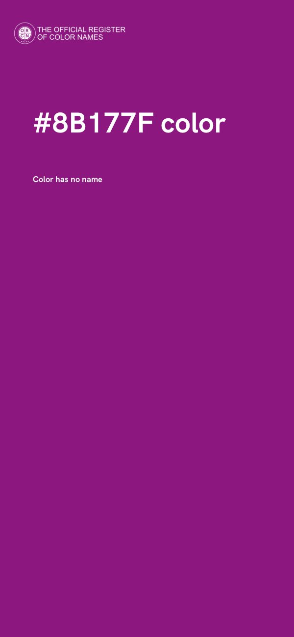 #8B177F color image