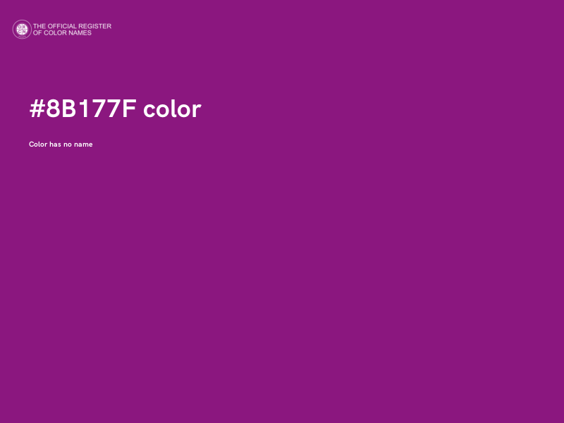 #8B177F color image