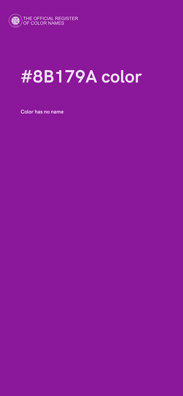#8B179A color image